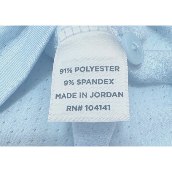 Walter Hagen Golf Polo Shirt Men XL Powder Blue Athletic Fit Stretch Performance - Picture 6 of 7